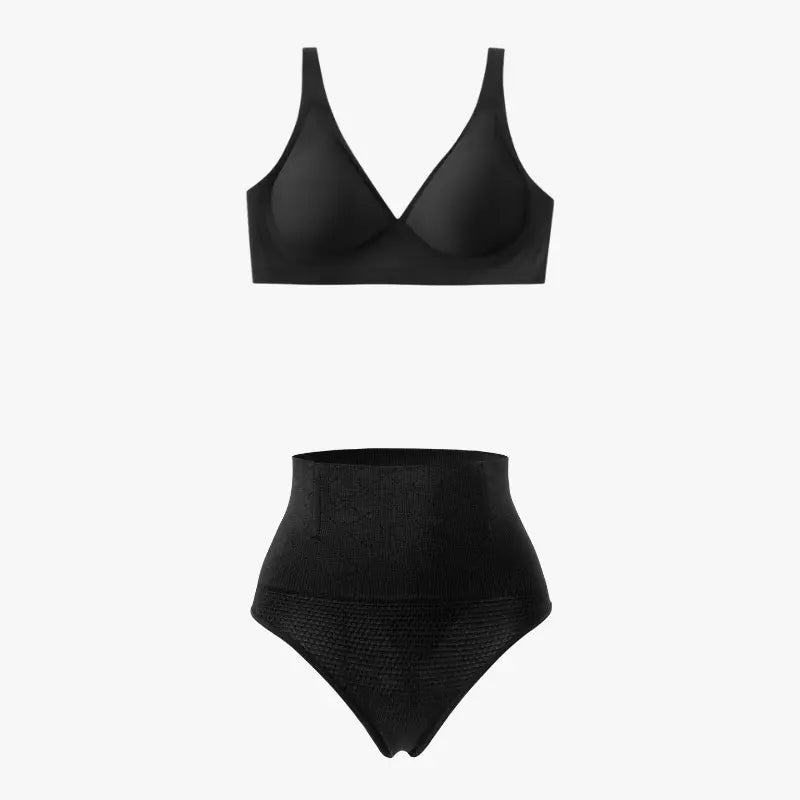 Maillot de Bain Gainant 1 Pièce Bonnet E-G noir